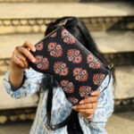 handbag, block print