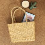 Beige water reed kauna grass Basket, brand- ONEarth