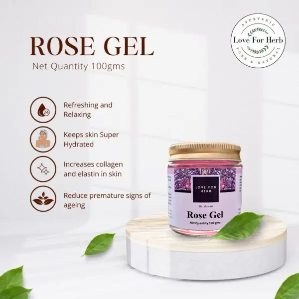 rose, gel